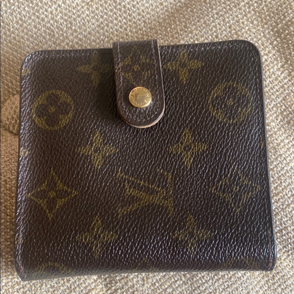 Louis Vuitton Brown and Gold Monogram Wallet